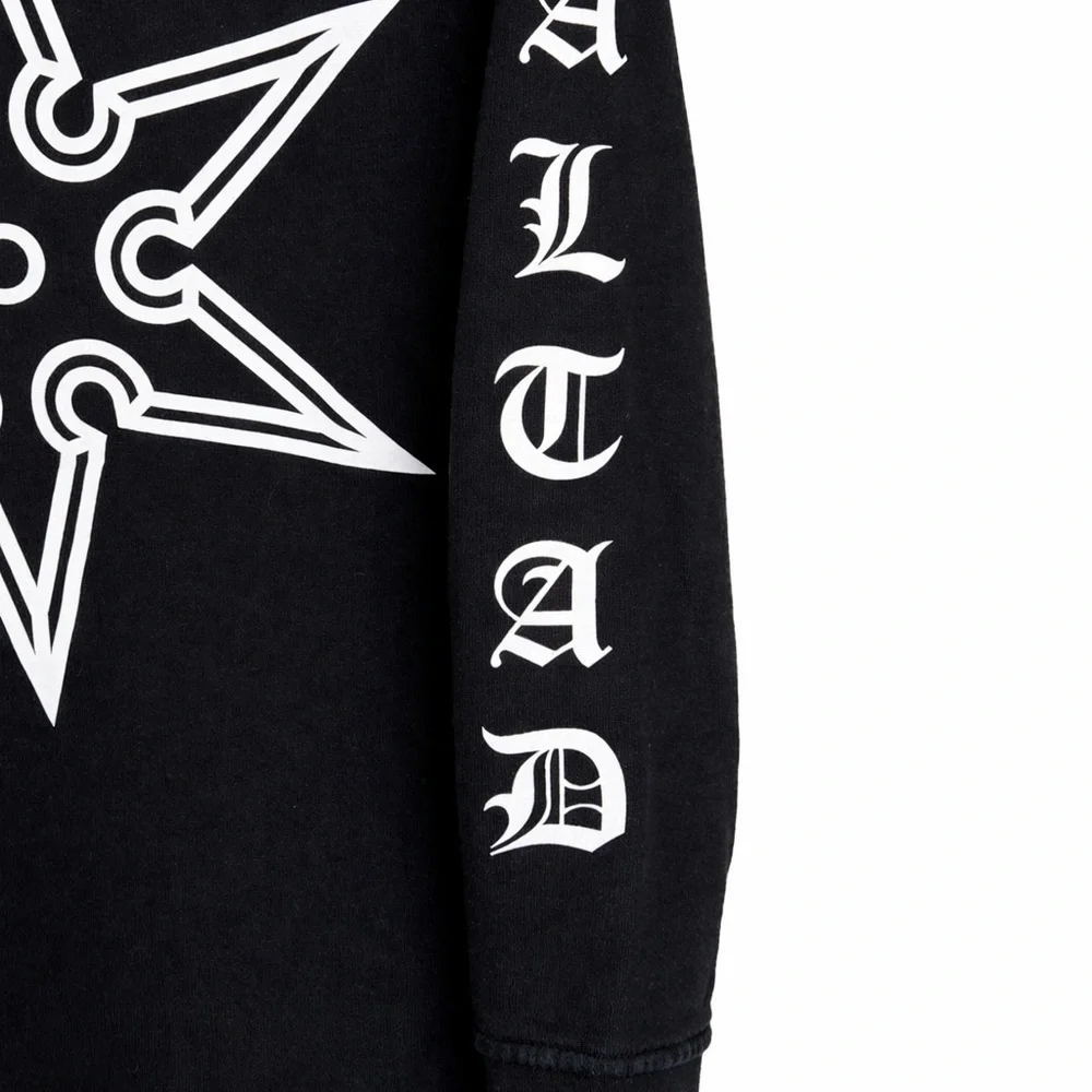 Marcelo Burlon County of Milan Tiger Graphic Sweatshirt DressXS Black Streetwear - Picture 6 of 10